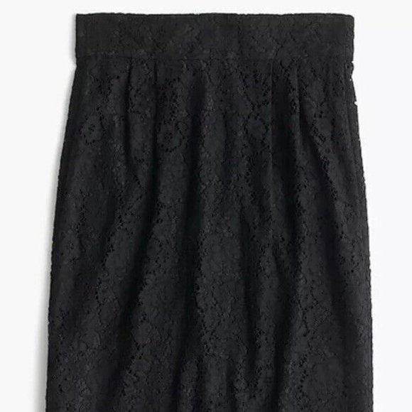 Pleated PINTUCKED PENCIL SKIRT IN LACE